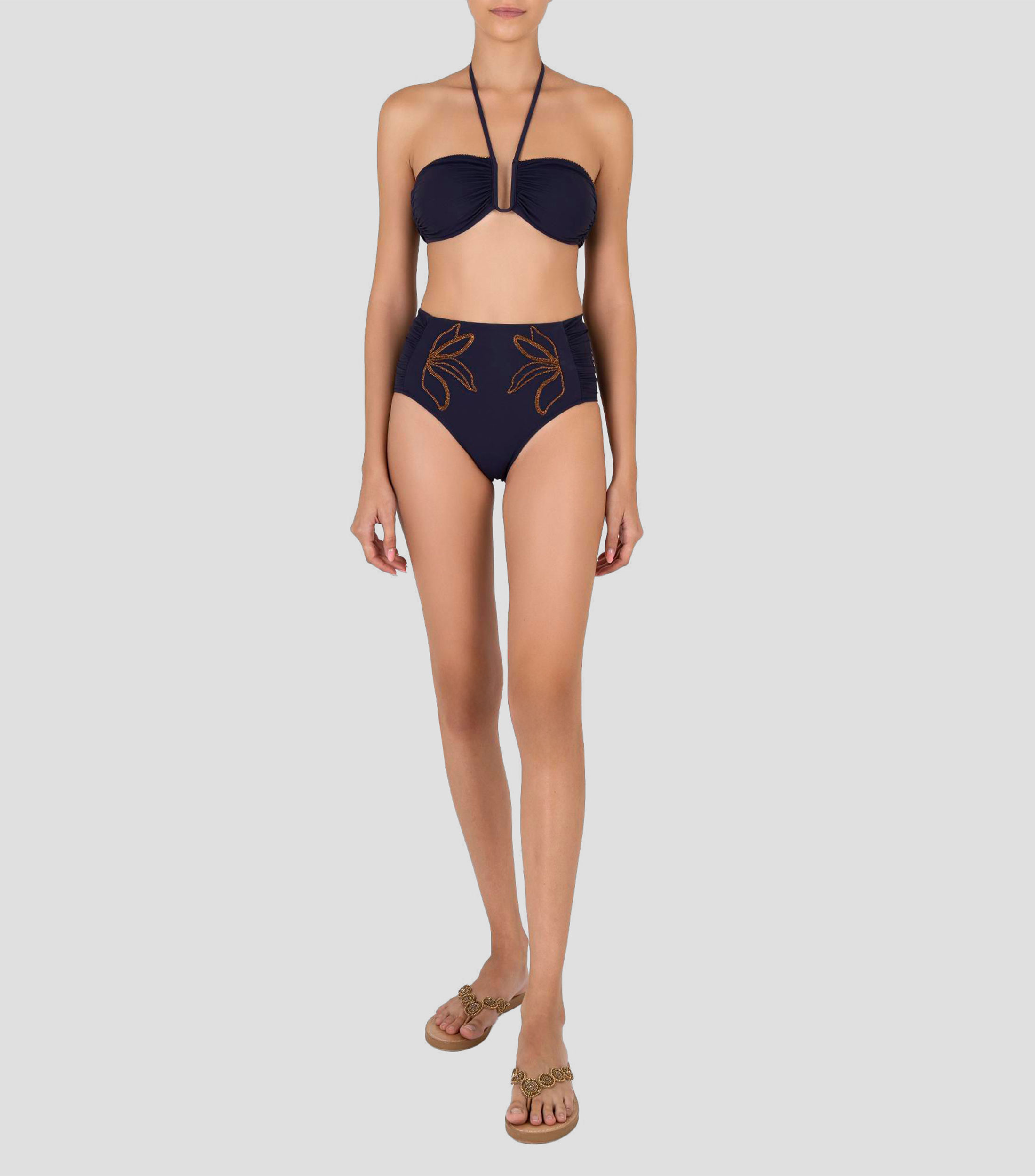 Bikini top Pipa liso Mujer